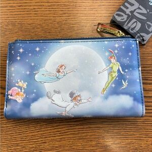 Loungefly Disney Peter Pan Second Star Flap Wallet. NWT